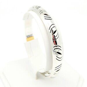 Sterling Silver Bangle Bracelet Up to 8 Inch Signed TC 20M 925 Mexico 20.08 gr